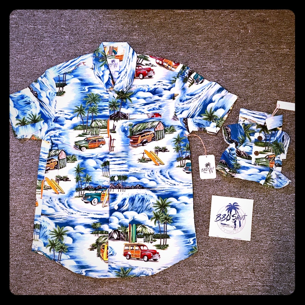 Matching Hawaiian Shirts for you and your pup!